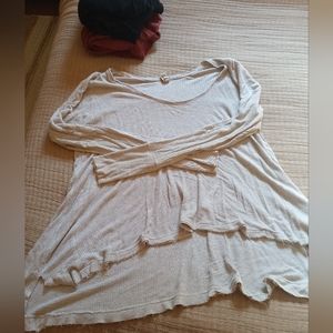 Free People waffle thermal top
